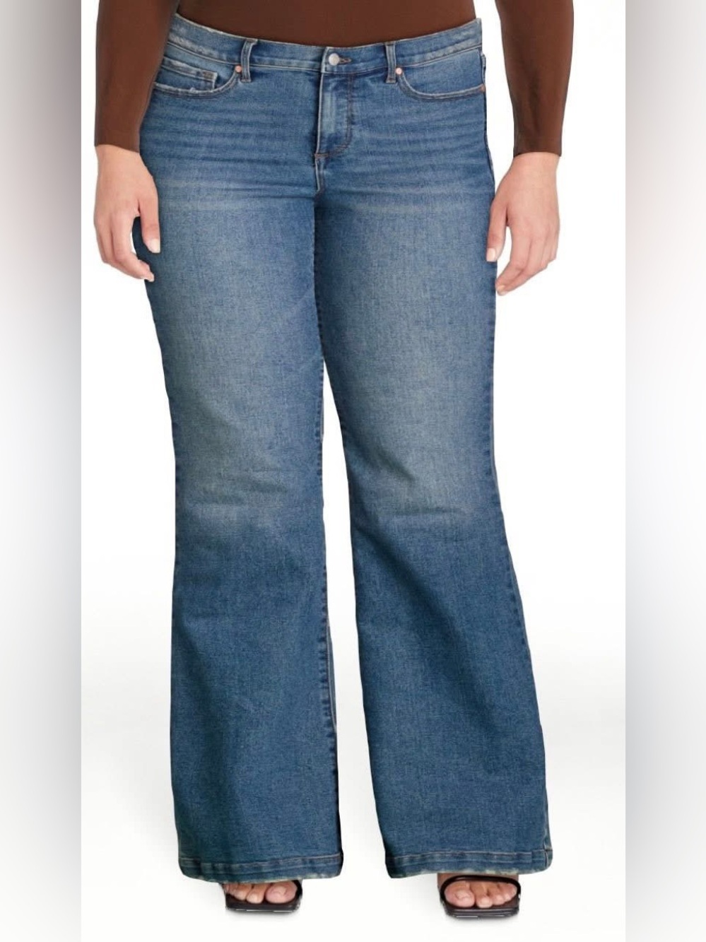 sofia by sofia vergara Classic Blue Wide-Leg Flare Jeans